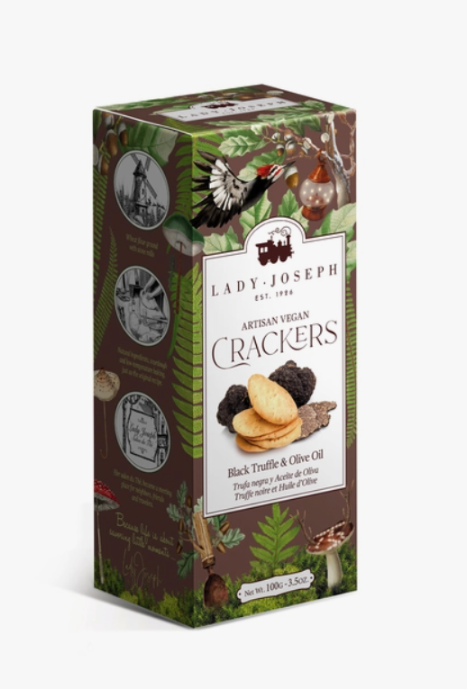 Lady Joseph - Artisan Vegan Crackers with Truffle and Olive Oil (100g)