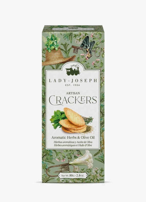 Lady Joseph - Artisan Vegan Crackers with Aromatic Herbs (100 G)