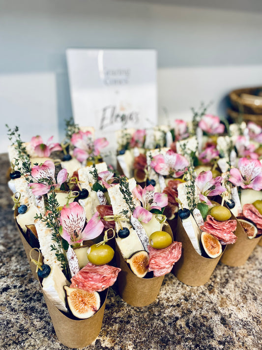 Charcuterie & Cheese Floral Cups